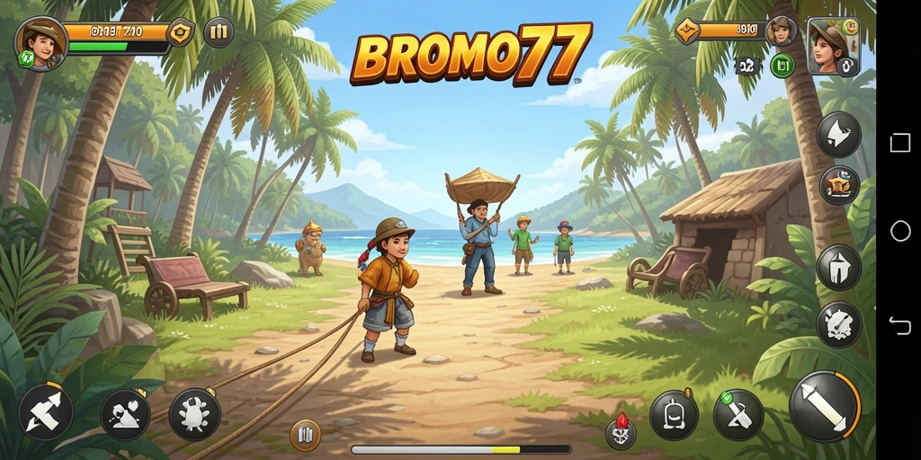 Tangkapan layar gameplay BROMO77 yang mendebarkan dan penuh warna.