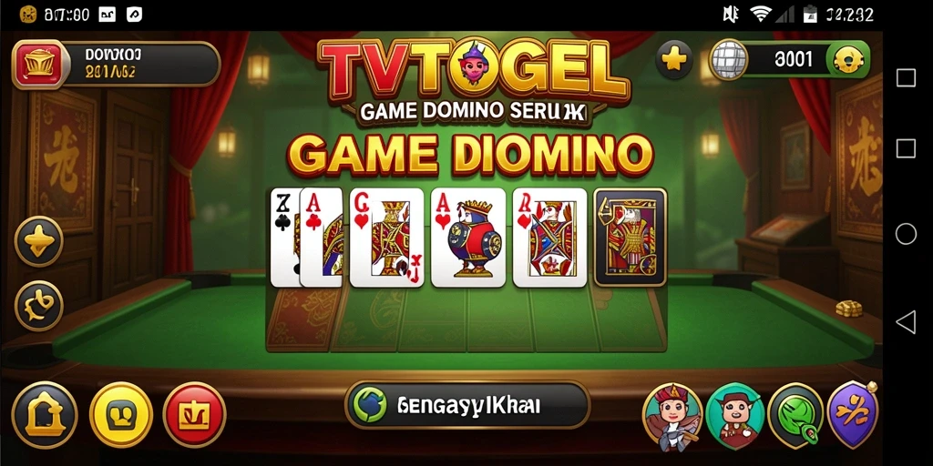 Tampilan gameplay domino yang menegangkan di TVTOGEL.