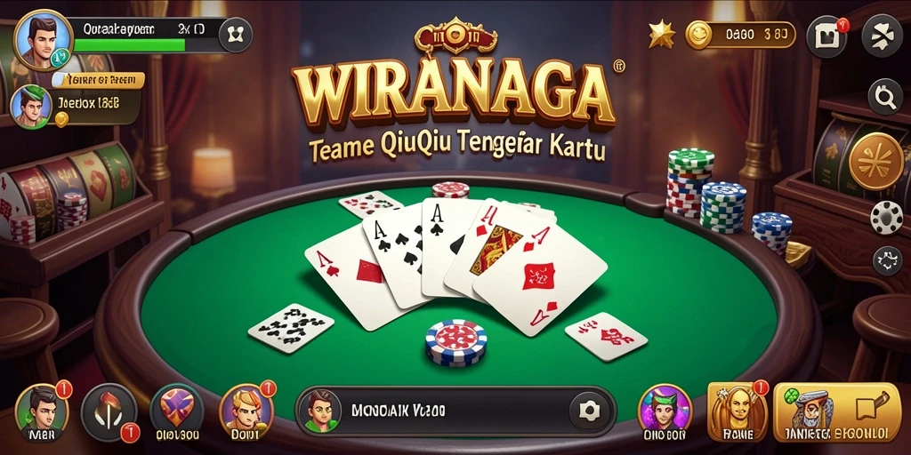 Gameplay seru WIRANAGA saat bermain QiuQiu dengan teman.