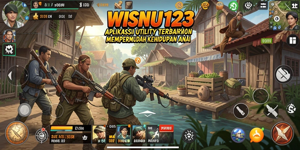 Screenshot utama WISNU123 yang menunjukkan tampilan antarmuka aplikasi Utility
